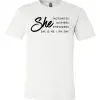She Motivates Inspires Empowers T-Shirt - Thumbnail Image 1
