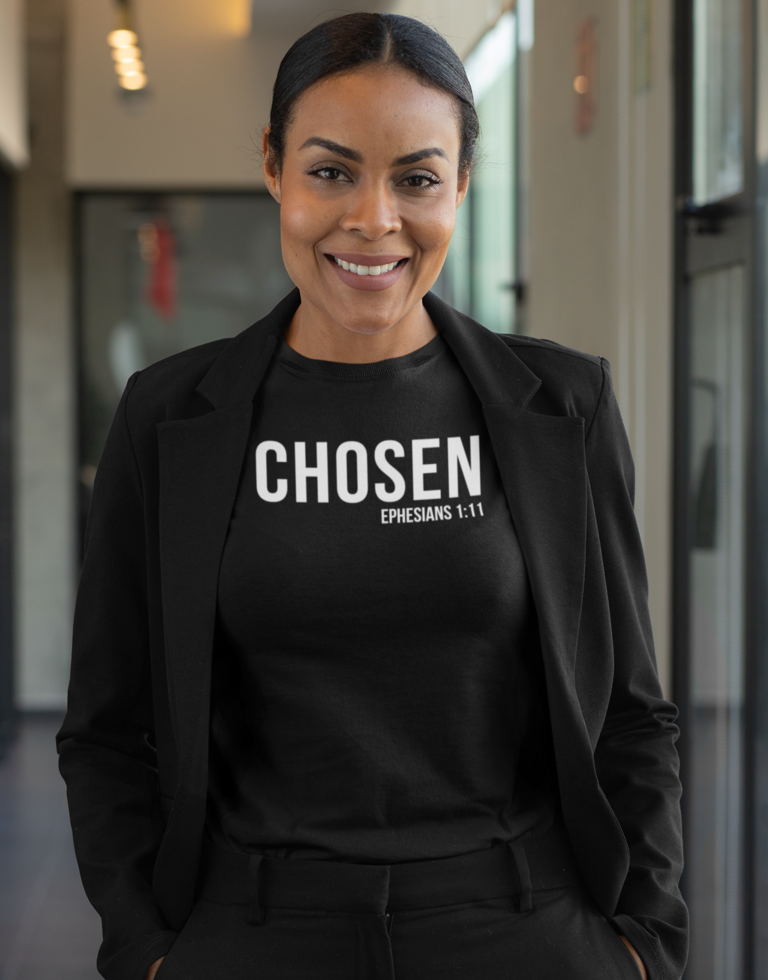 Chosen — Scripture Edition | Ephesians 1:11 T-Shirt - Image 1