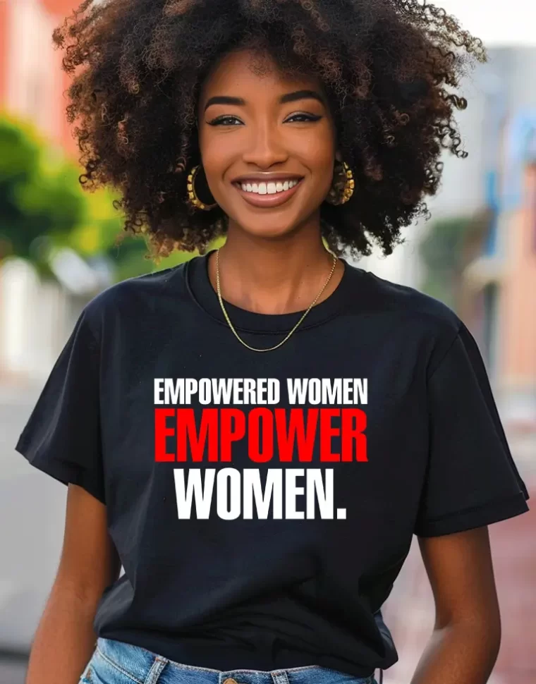 Graphic t-shirt with cultural statement – T-Shirts & Denim - Empowered Women Empower Women T-shirt