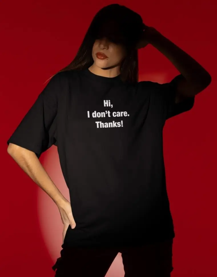 don’t care SS TEE #SUMI BLACK size1 Black Midweight Supima® Tee