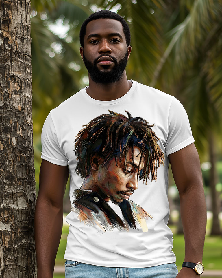 Garnett Silk Portrait T-Shirt - Image 1