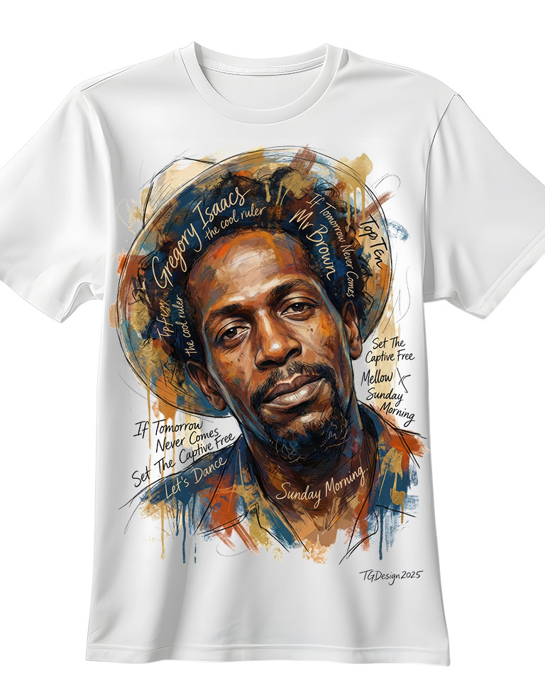 Gregory Isaacs Portrait T-Shirt - Image 2